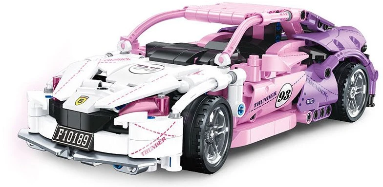Ramiz Konstruktorius - Rožinis sportinis automobilis, 652 el.