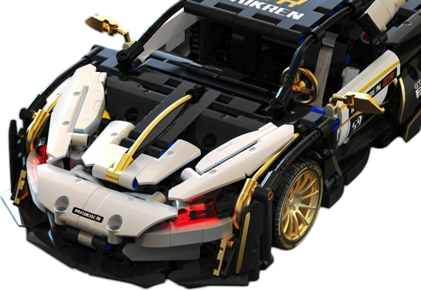Ramiz Konstruktorius Sportinis automobilis, baltos/juodos spalvos 1242 el.