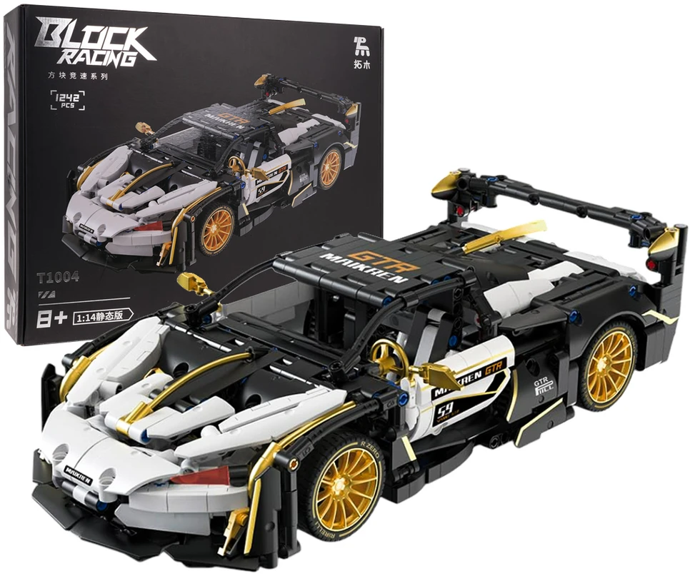 Ramiz Konstruktorius Sportinis automobilis, baltos/juodos spalvos 1242 el.