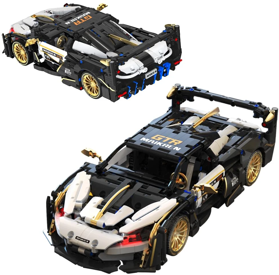 Ramiz Konstruktorius Sportinis automobilis, baltos/juodos spalvos 1242 el.