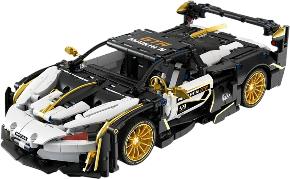 Ramiz Konstruktorius Sportinis automobilis, baltos/juodos spalvos 1242 el.
