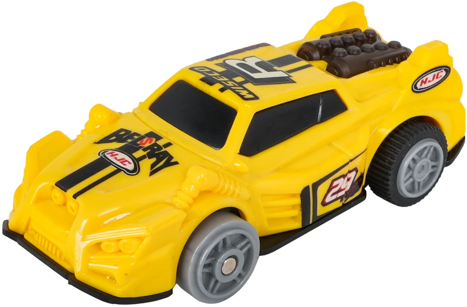 Ramiz Šviečianti lenktynių trasa su automobiliu