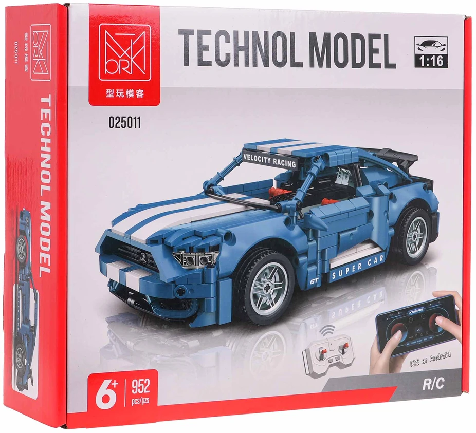 Ramiz Techniniai blokeliai sportiniam automobiliui Mėlyna 952 vnt.