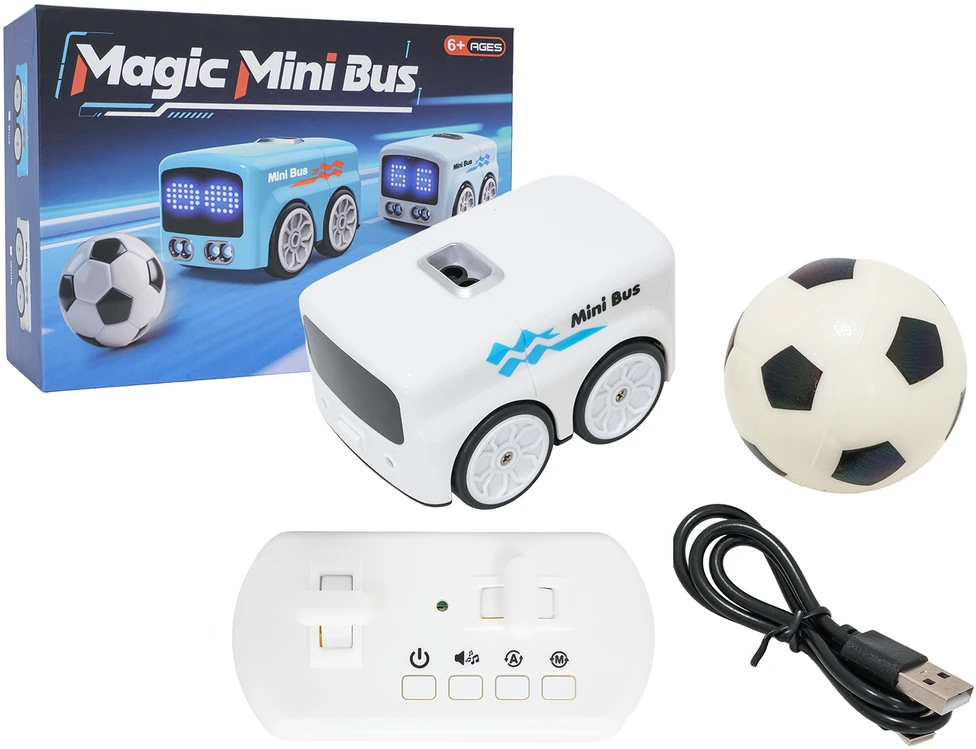 Ramiz Valdomas mini autobusas su kamuoliu