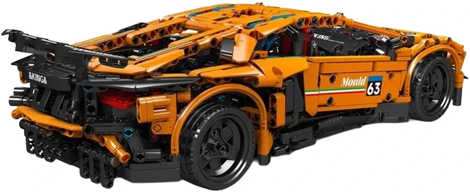 Ramiz Konstruktorius Oranžinis sportinis automobilis 1620 el.