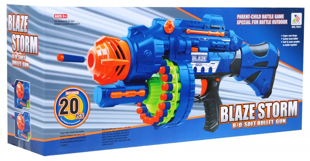Ramiz Blaze Storm galingas pusiau automatinis būgninis šautuvas (nuo 6 metų)