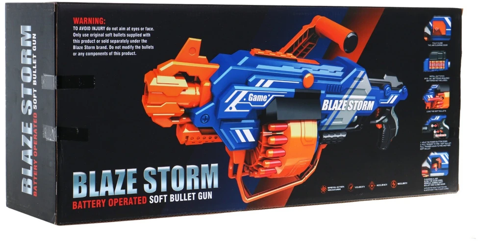 Ramiz Blaze Storm Didelis kulkosvaidis mėlynos spalvos (nuo 8 metų)