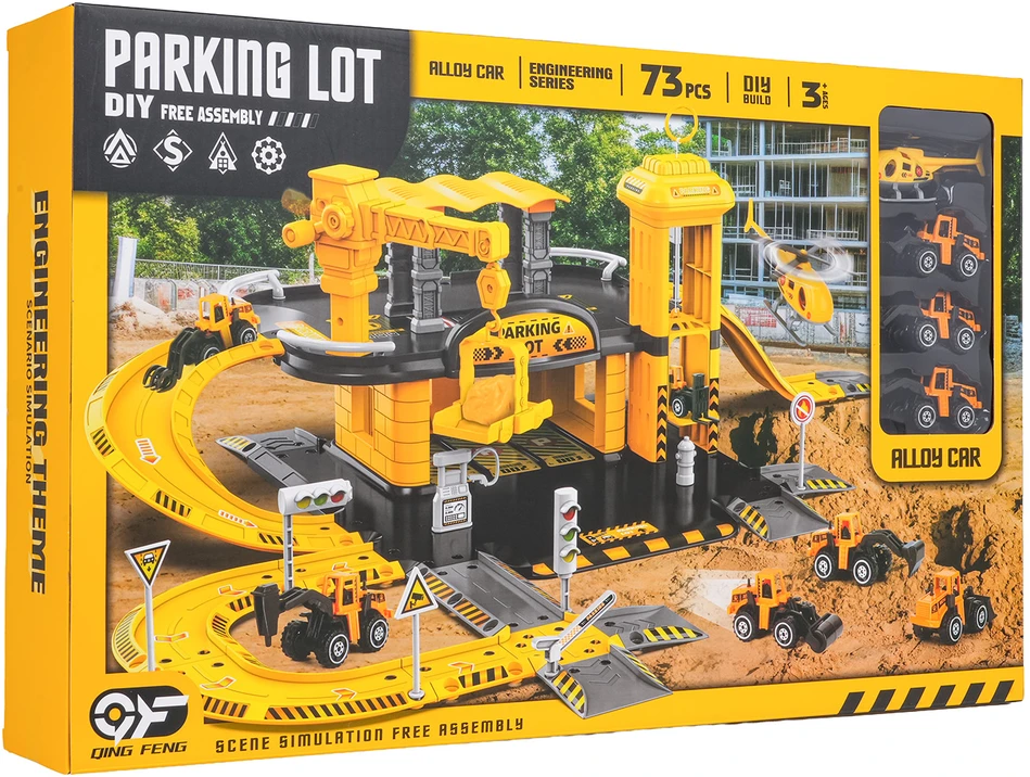 Ramiz Žaislinis statybų aikštelės parkingas su priedais