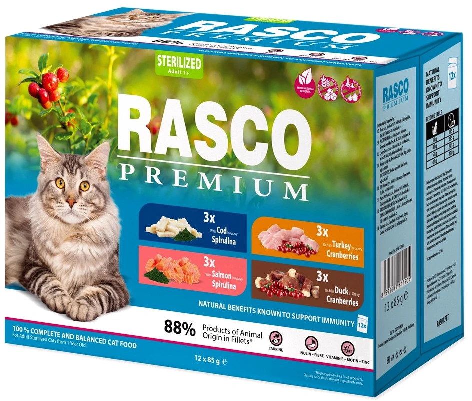 RASCO Premium ėdalas sterilizuotoms katėms