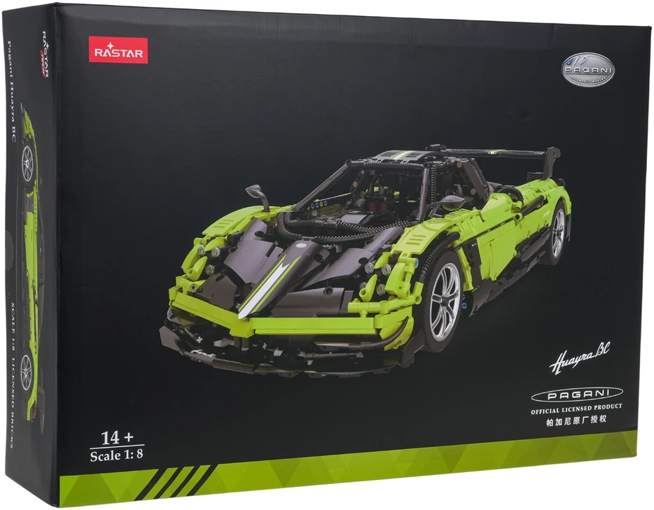 Autko 1:8 Pagani Huayra BC Klocki Žalias RASTAR