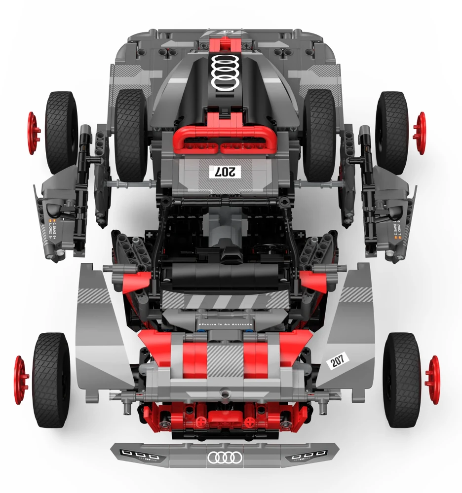 Konstruktorius R/C 1:14 Audi RS Q e-tron RASTAR, 1046 el.