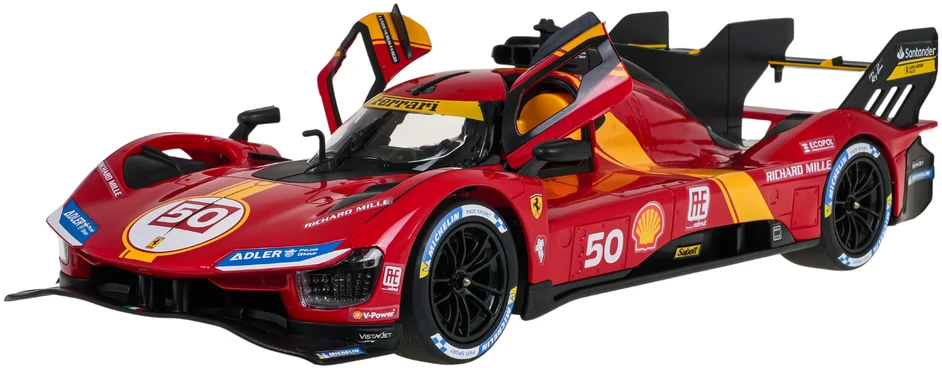 Nuotoliniu būdu valdomas automobilis Ferrari 499P R/C, mastelis 1:14, Rastar 10110
