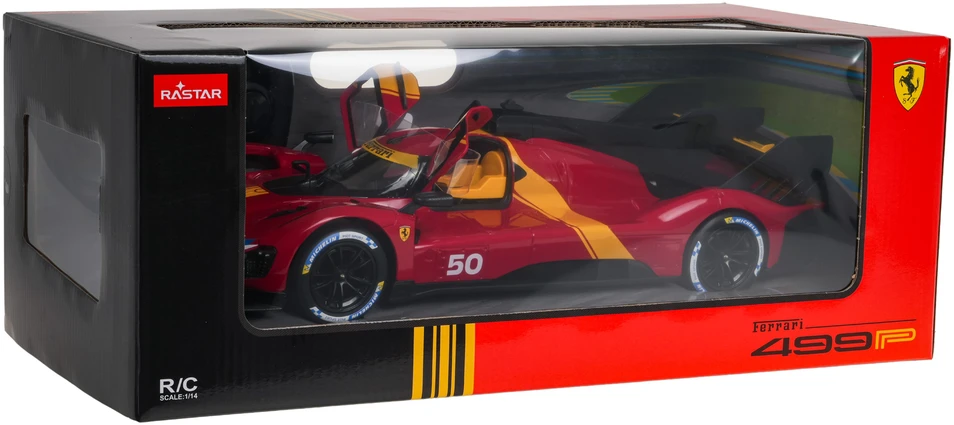 Nuotoliniu būdu valdomas automobilis Ferrari 499P R/C, mastelis 1:14, Rastar 10110