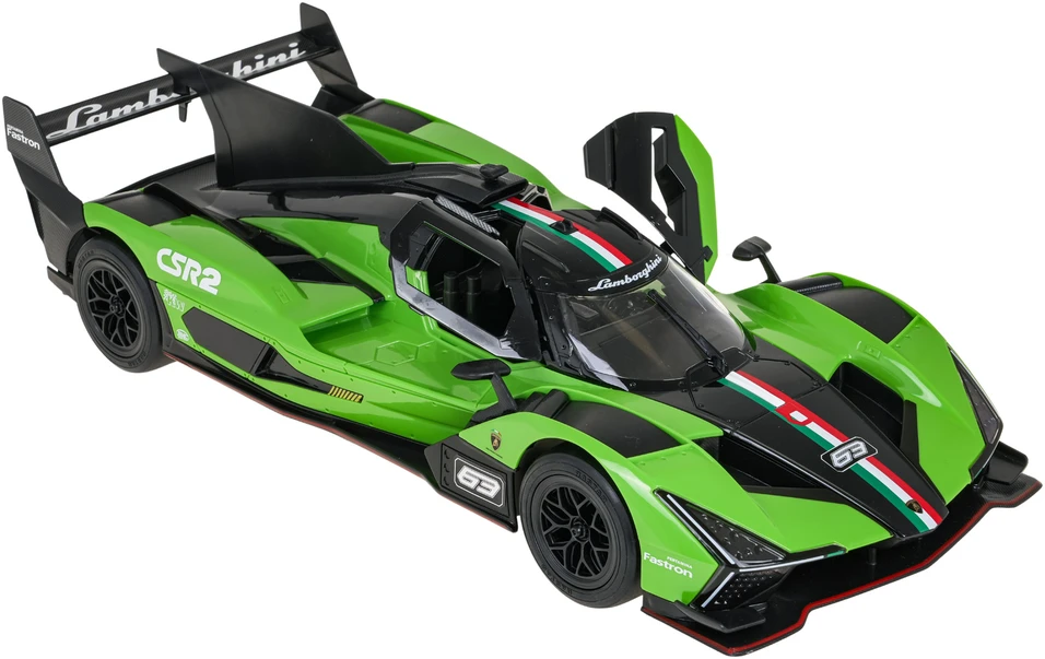 Nuotoliniu būdu valdomas automobilis Lamborghini SC63 LMDH R/C, mastelis 1:14, Rastar 10150