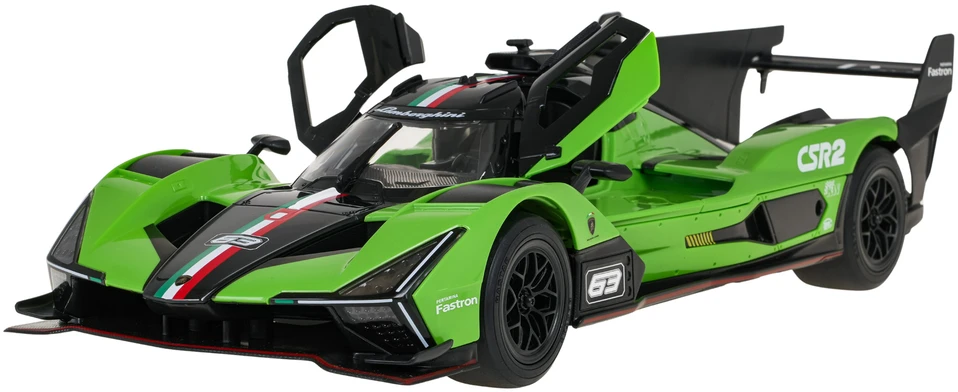 Nuotoliniu būdu valdomas automobilis Lamborghini SC63 LMDH R/C, mastelis 1:14, Rastar 10150