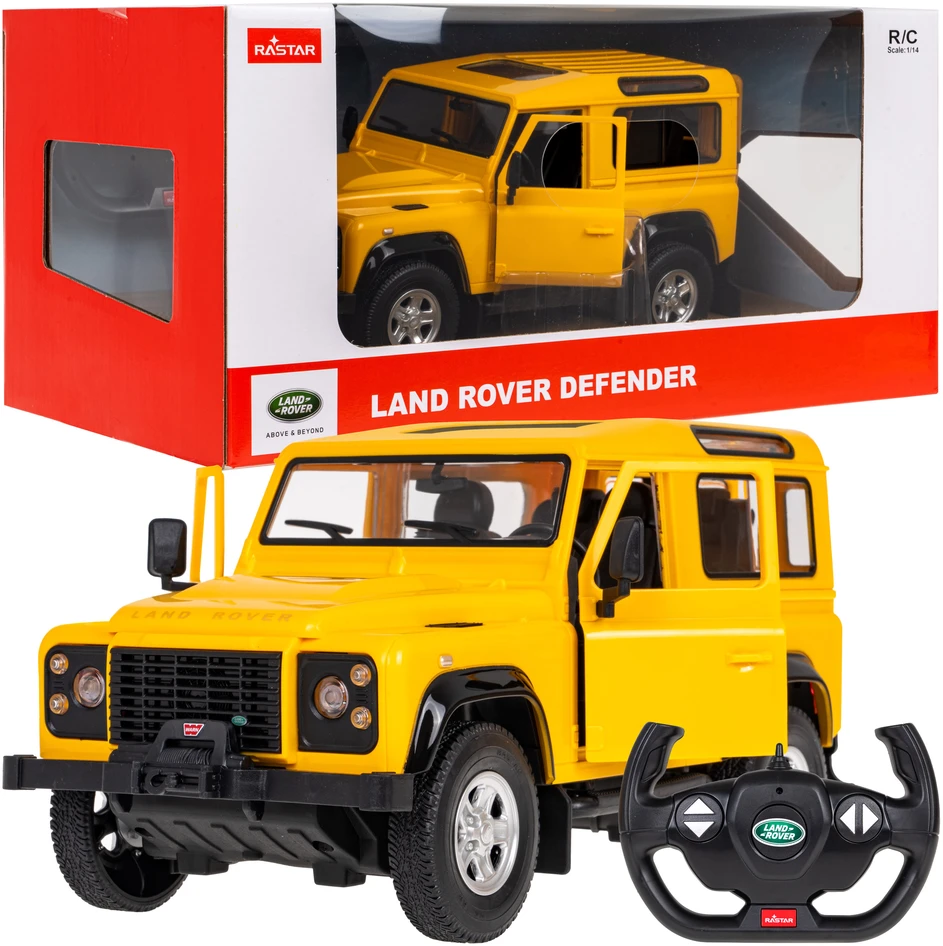Rastar Nuotoliniu būdu valdoma Land Rover Defender žaislinė mašina