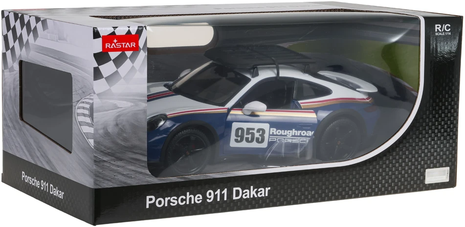 RASTAR R/C 1:14 valdomas automodelis Porsche 911 Dakar Performance, 10131