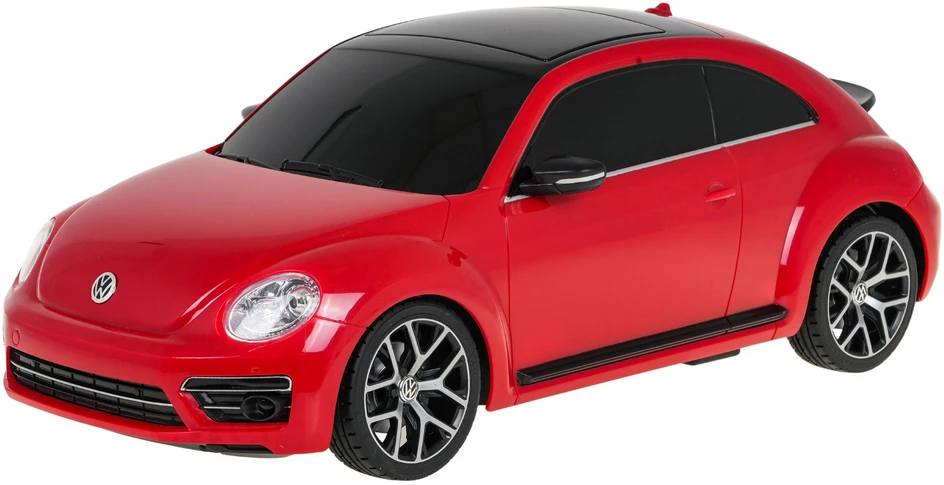 Rastar Nuotoliniu būdu valdoma raudona Volkswagen Beetle mašina