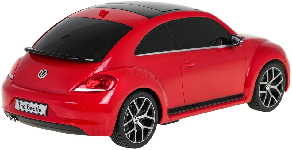 Rastar Nuotoliniu būdu valdoma raudona Volkswagen Beetle mašina