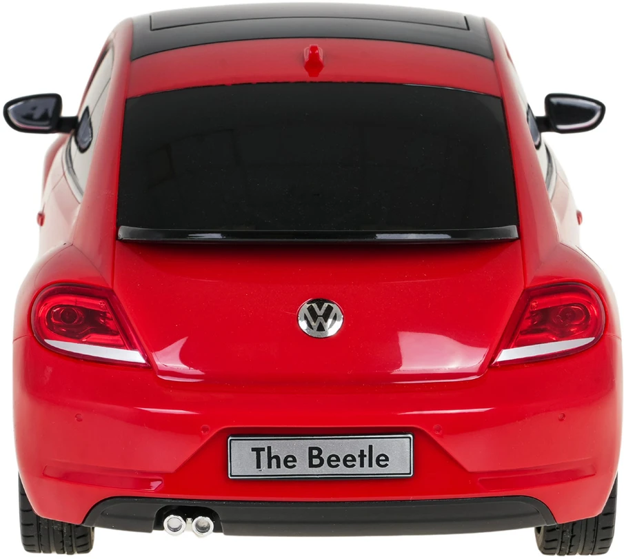 Rastar Nuotoliniu būdu valdoma raudona Volkswagen Beetle mašina