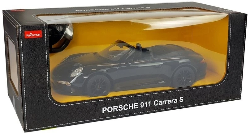 Nuotoliniu būdu valdomas automobilis Porsche 911 Carrera S Rastar 1:12 Juodas