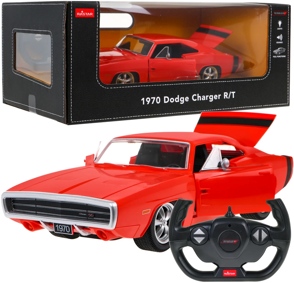 Automobilis radijo bangomis valdomas Dodge Charger R T 1:16 RASTAR