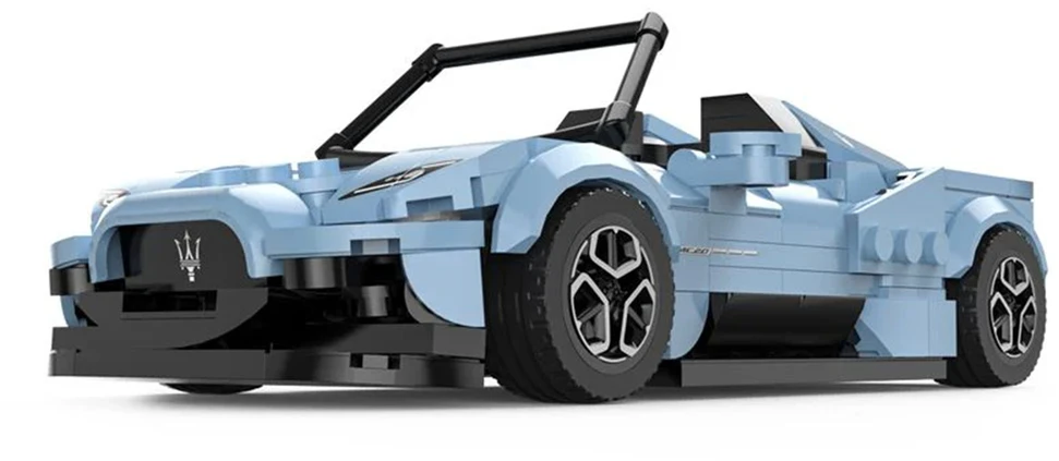 Mėlyna Konstruktorius Maserati MC20 Mėlyna automobilis RASTAR 1:30
