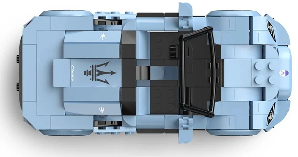 Mėlyna Konstruktorius Maserati MC20 Mėlyna automobilis RASTAR 1:30