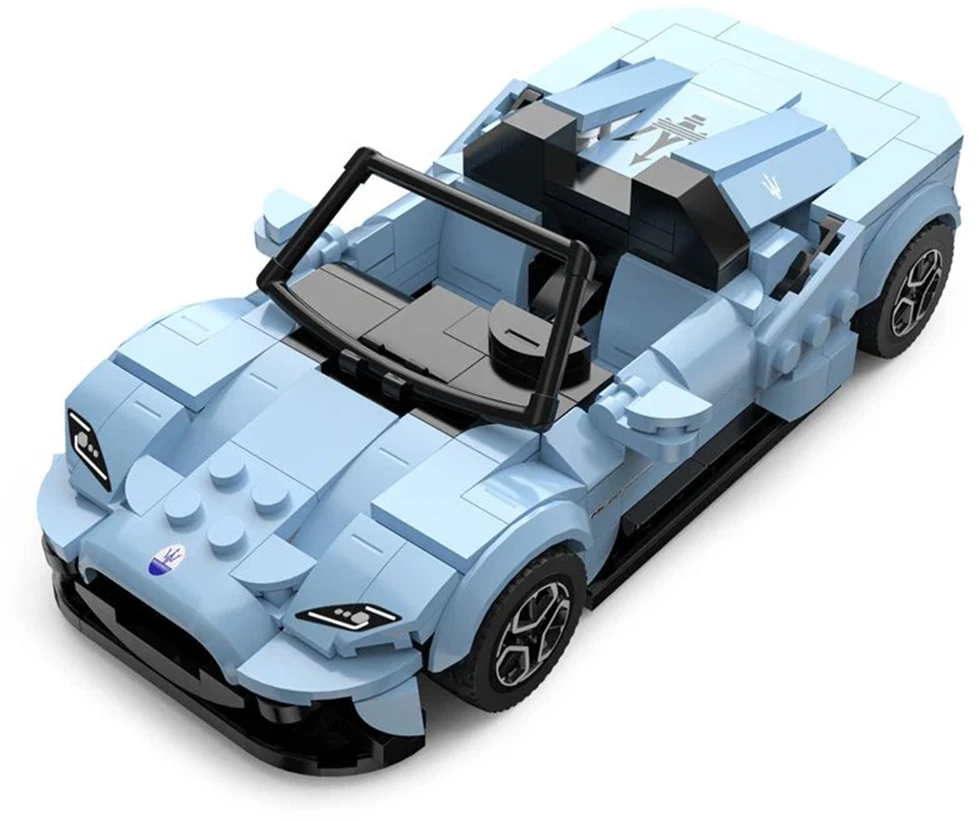 Mėlyna Konstruktorius Maserati MC20 Mėlyna automobilis RASTAR 1:30