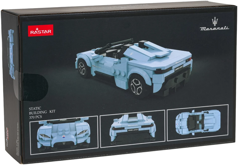 Mėlyna Konstruktorius Maserati MC20 Mėlyna automobilis RASTAR 1:30