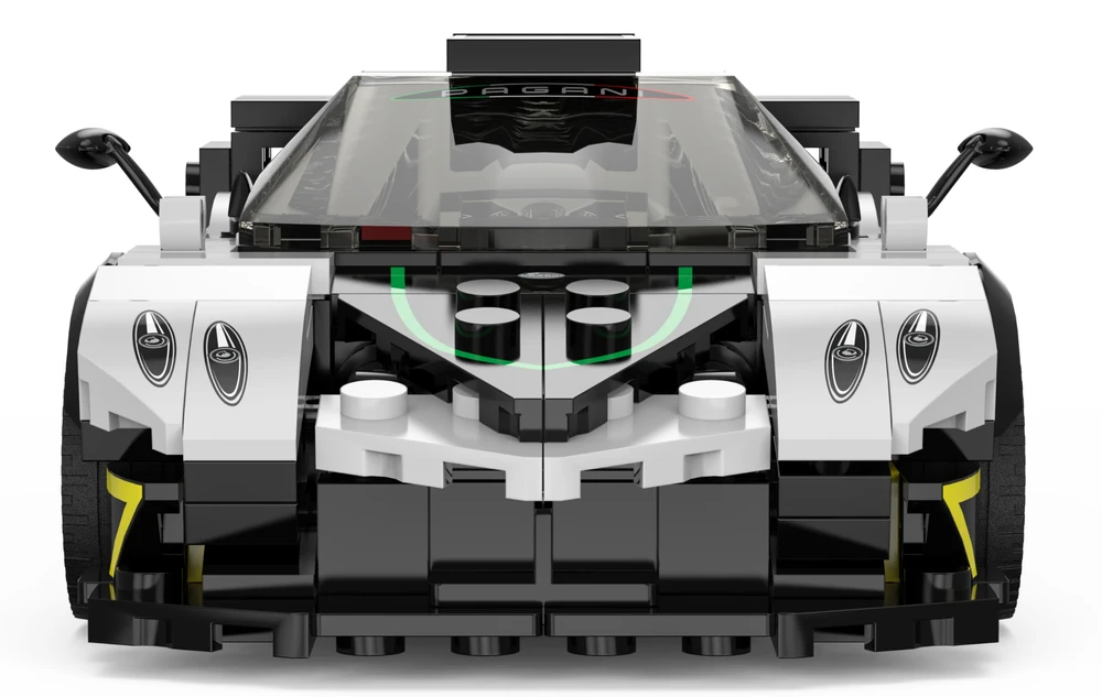 Konstruktorius Pagani Zonda R Pads Baltas automobilis 1:28 RASTAR