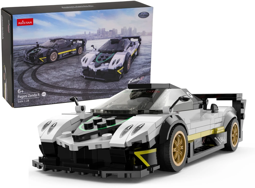 Konstruktorius Pagani Zonda R Pads Baltas automobilis 1:28 RASTAR