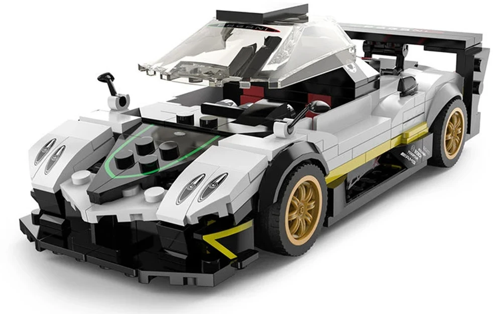 Konstruktorius Pagani Zonda R Pads Baltas automobilis 1:28 RASTAR