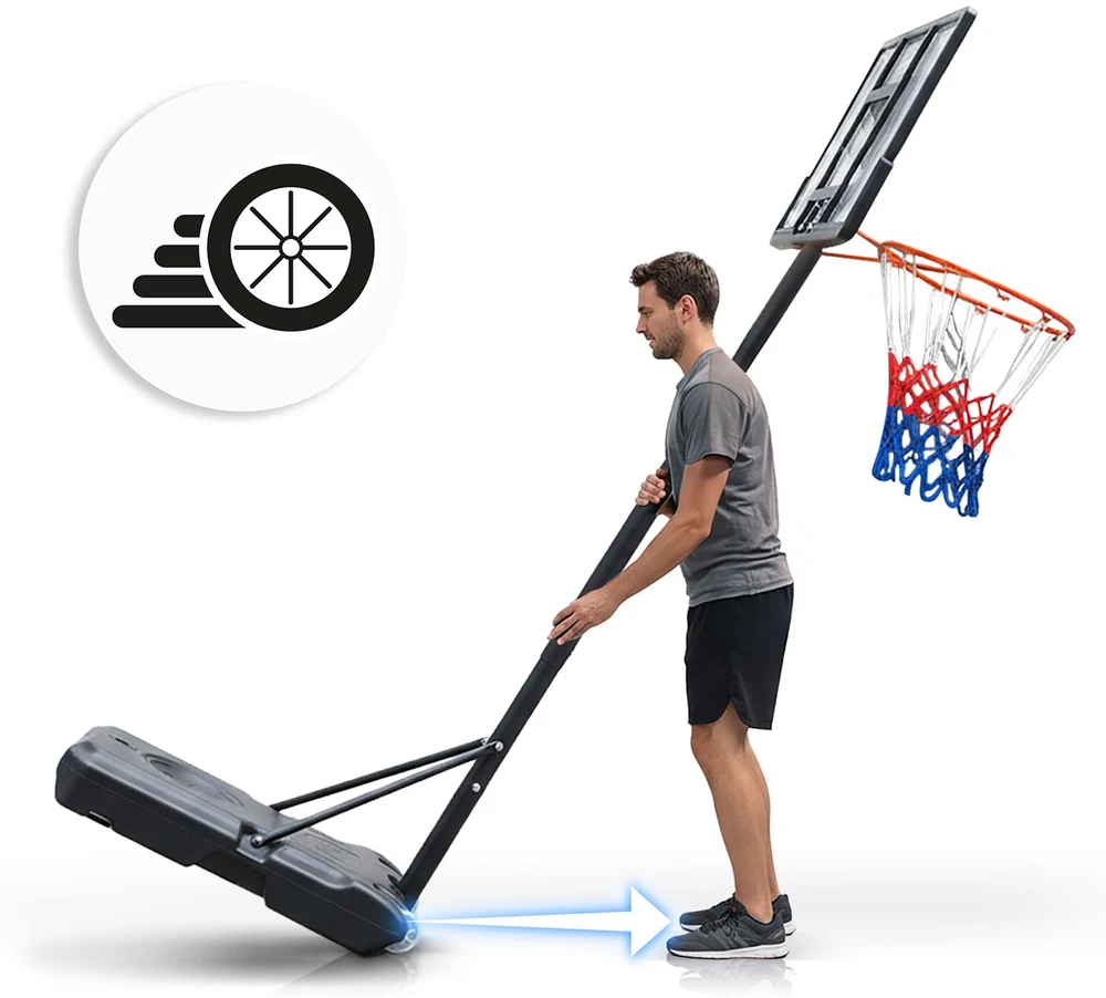 Reguliuojamas didelis laisvai stovintis krepšinio stovas 150-210 cm Neo-Sport NS-280