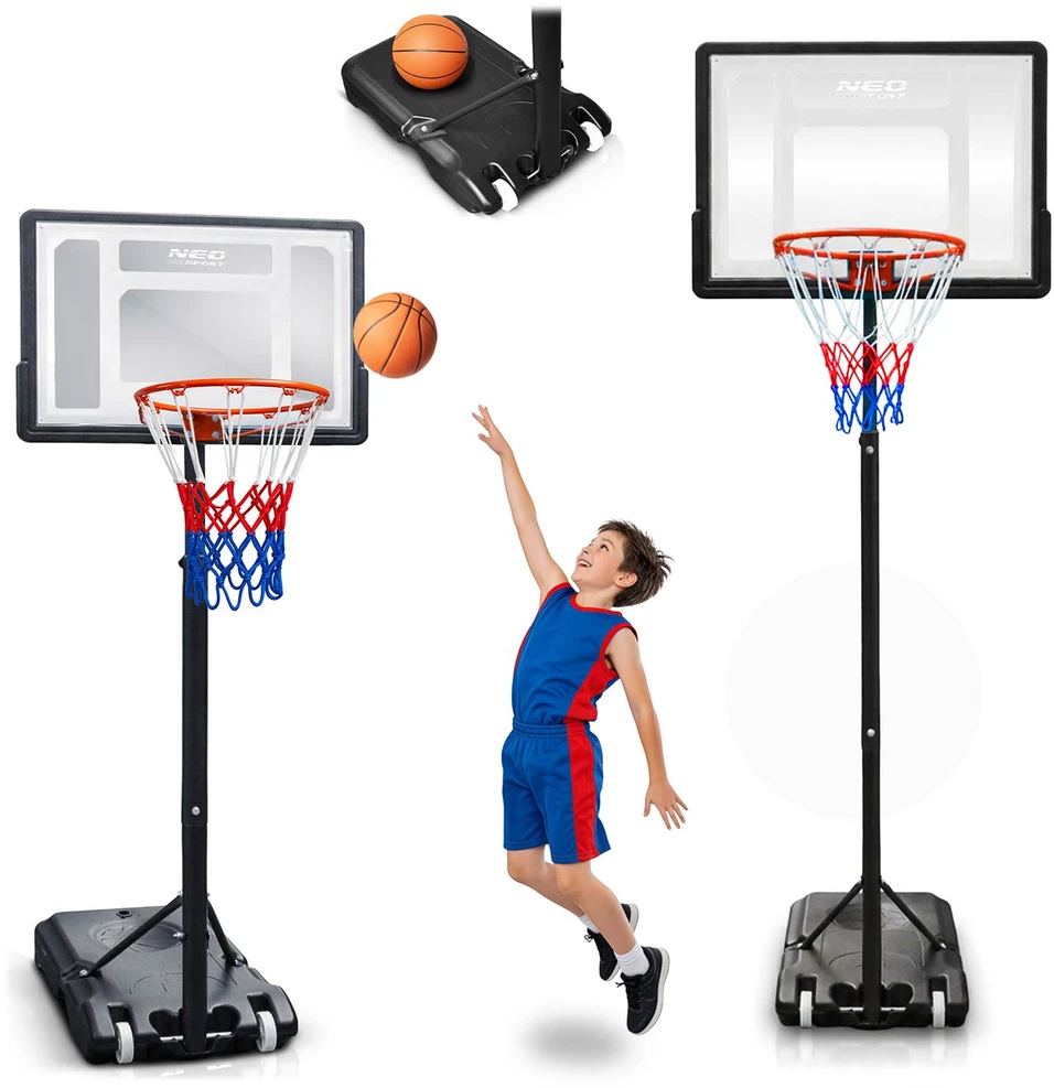 Reguliuojamas didelis laisvai stovintis krepšinio stovas 150-210 cm Neo-Sport NS-280