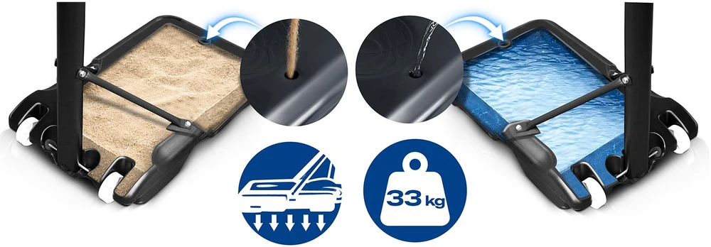 Reguliuojamas didelis laisvai stovintis krepšinio stovas 150-210 cm Neo-Sport NS-280