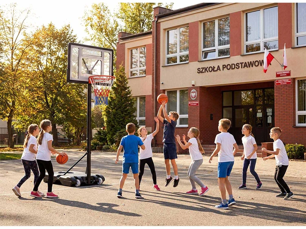 Reguliuojamas didelis laisvai stovintis krepšinio stovas 150-210 cm Neo-Sport NS-280