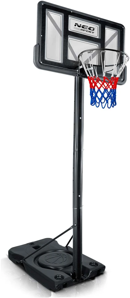 Reguliuojamas didelis stabilus krepšinio stovės krepšys 135-300 cm Neo-Sport NS-282