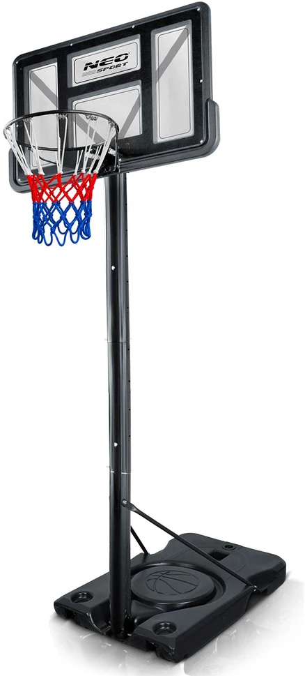 Reguliuojamas didelis stabilus krepšinio stovės krepšys 135-300 cm Neo-Sport NS-282