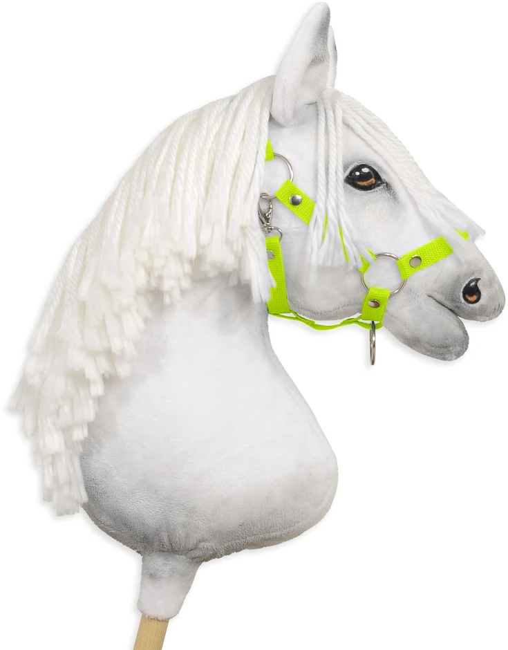 Super Hobby Horse Reguliuojamas kantaras hobi arkliukui – neoninės žalios spalvos