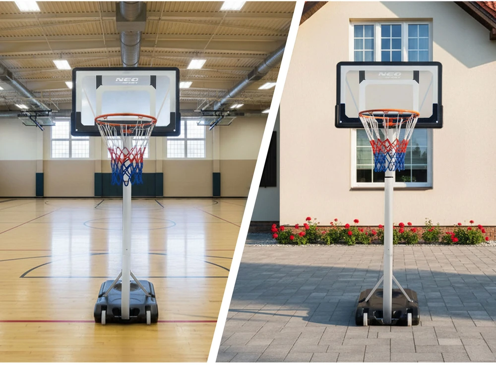 Reguliuojamas laisvai stovintis mobilus krepšinio stovas 150–260 cm Neo-Sport NS-281