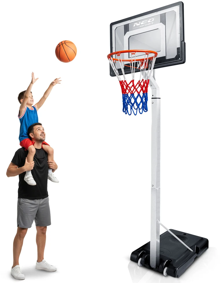 Reguliuojamas laisvai stovintis mobilus krepšinio stovas 150–260 cm Neo-Sport NS-281