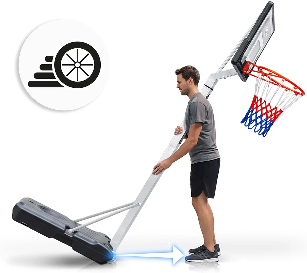 Reguliuojamas laisvai stovintis mobilus krepšinio stovas 150–260 cm Neo-Sport NS-281