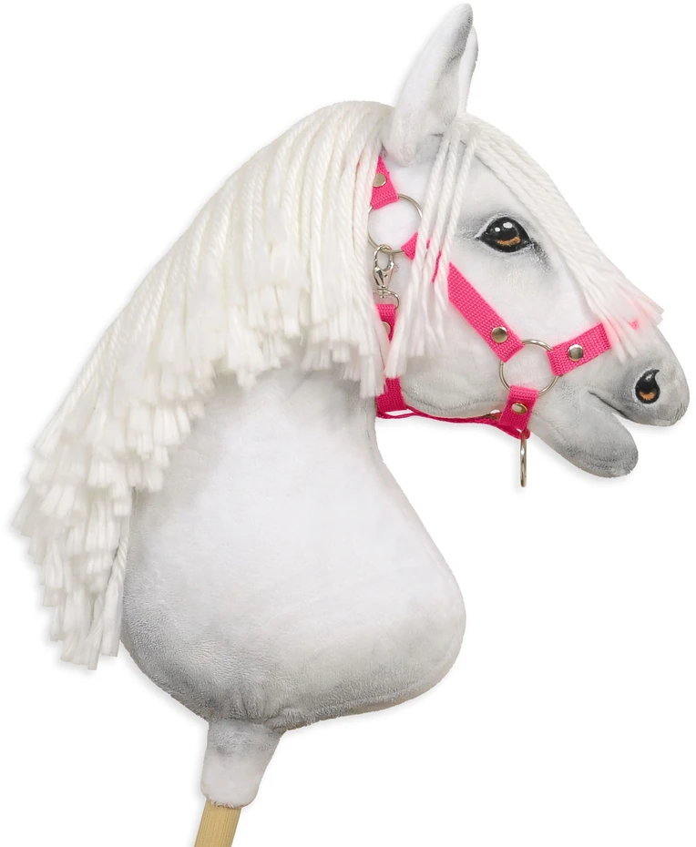 Super Hobby Horse Reguliuojamas kantaras hobi arkliukui A3 – tamsiai rožinis