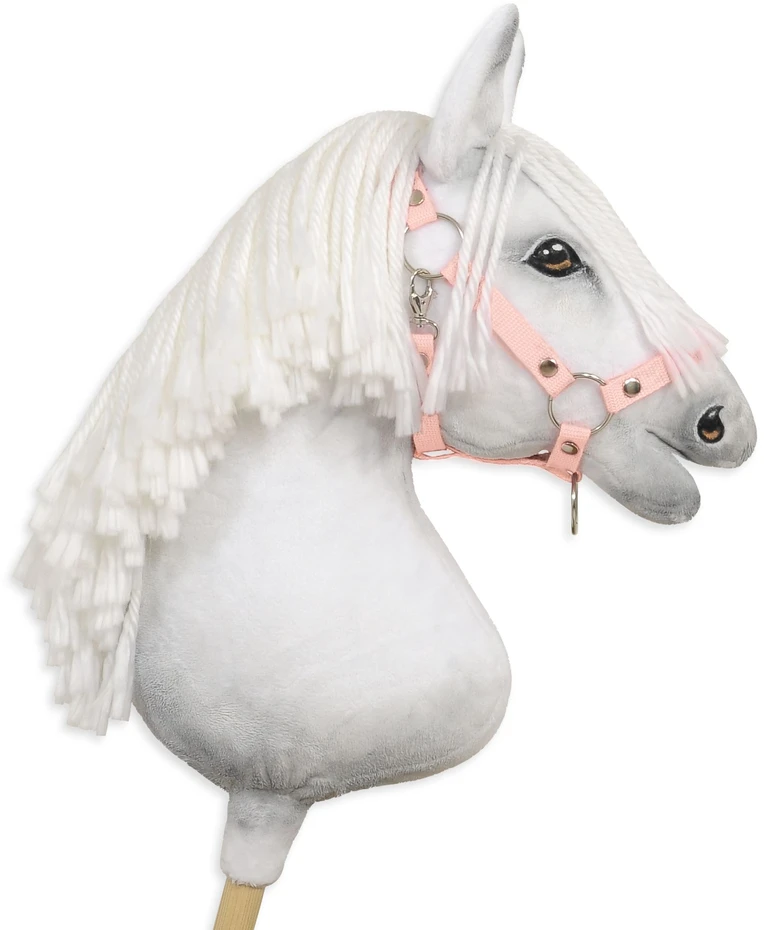Super Hobby Horse Reguliuojamas kantaras hobi arkliukui, pudros rožinės spalvos