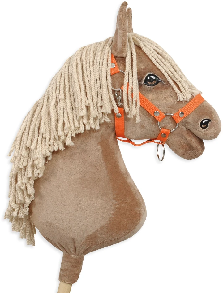 Super Hobby Horse Reguliuojamas kantaras hobi arkliukui – oranžinis