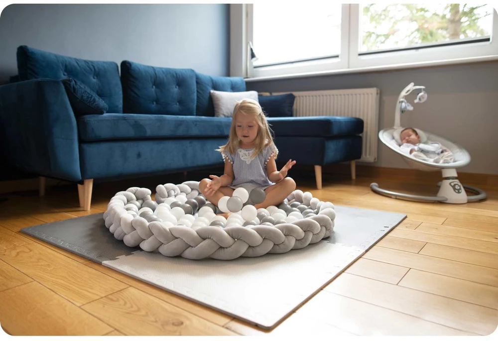 Ricokids pinta lovytės apsauga 3m - mėlynai pilka
