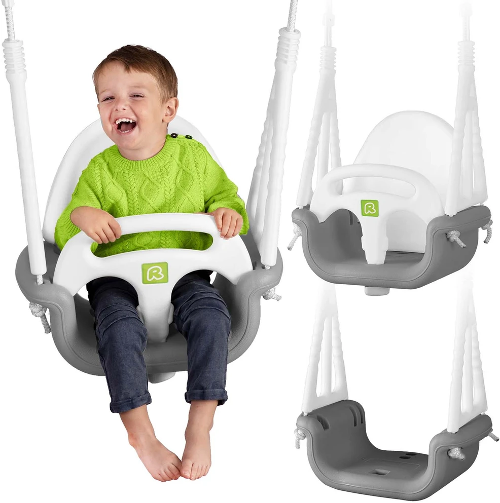 Ricokids 3in1 pilkai balta sūpynė kibirėlis