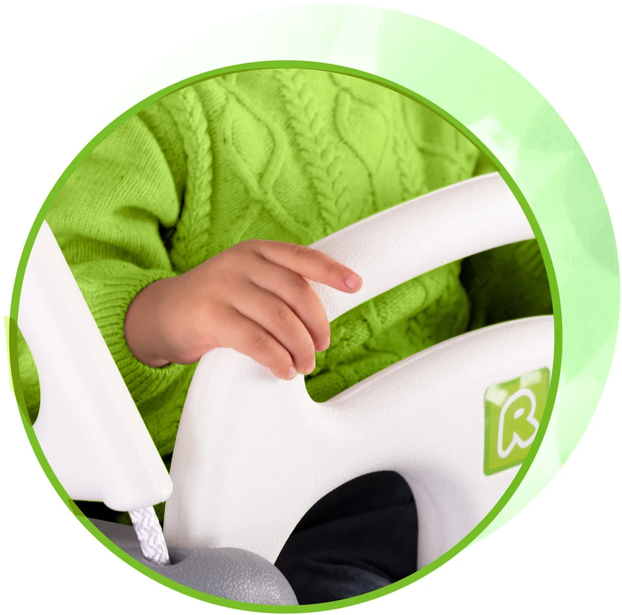 Ricokids 3in1 pilkai žalia Słonik kibirėlio formos sūpynė