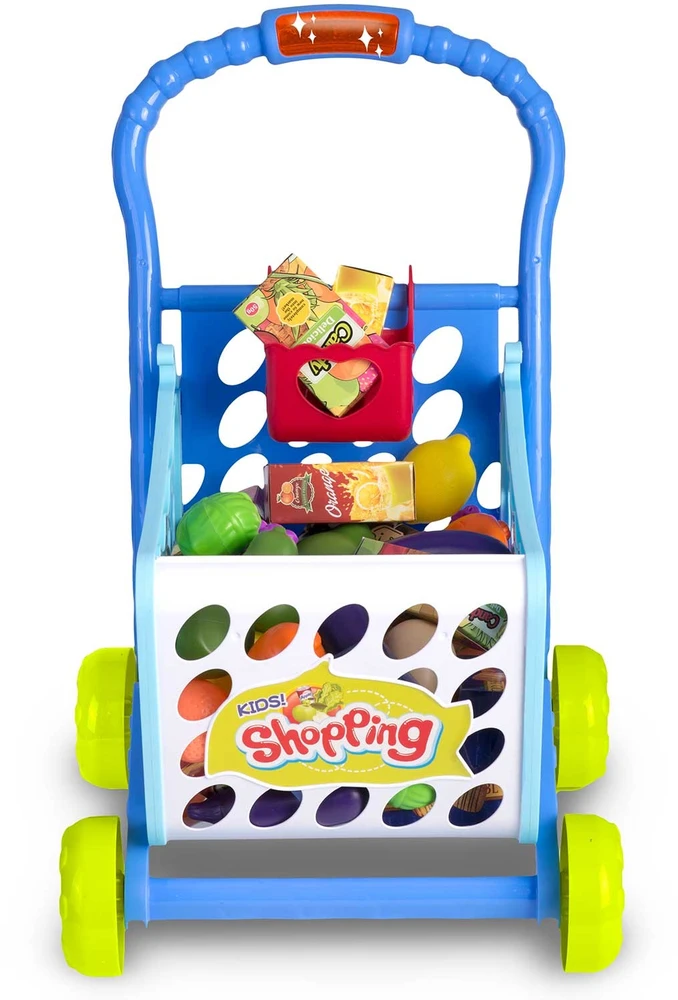 „Ricokids“ 773400 pirkinių vežimėlis, mėlynas
